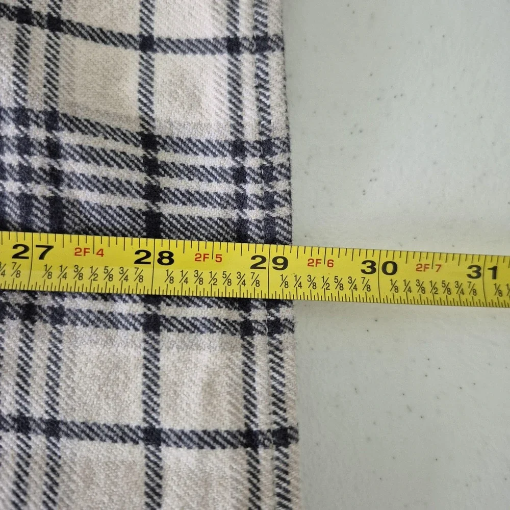 North Face Shirt Mens‎ Large Beige Gray Plaid Button Down Long Sleeve Flannel